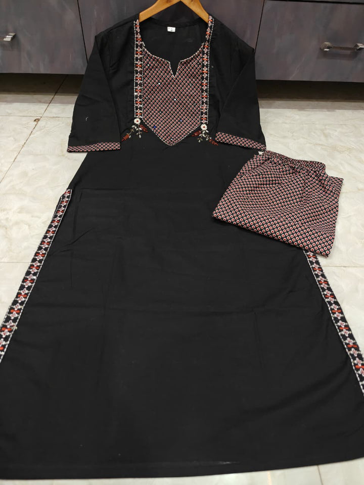 Skywhirl Cotton Kurti Set