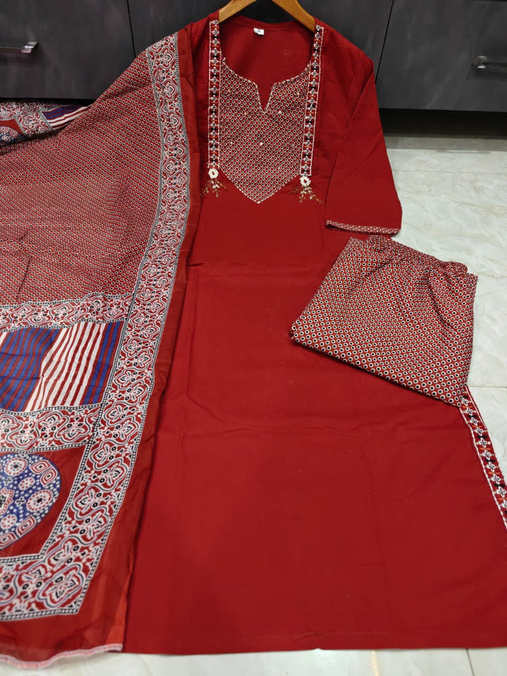 Skywhirl Cotton Kurti Set