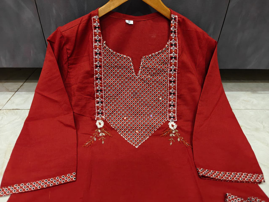 Skywhirl Cotton Kurti Set