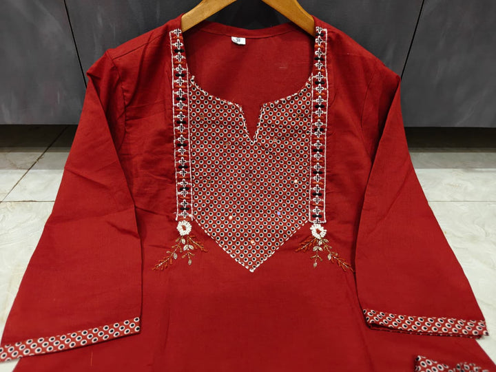 Skywhirl Cotton Kurti Set