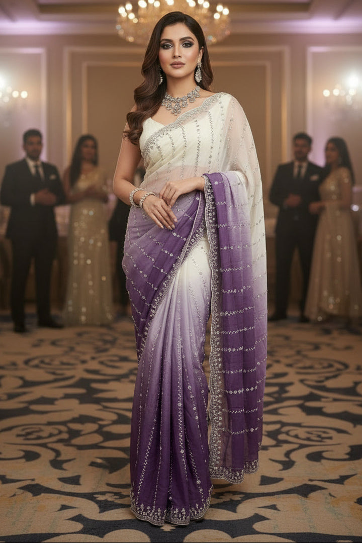 Whispering Breeze Fancy Silk Saree