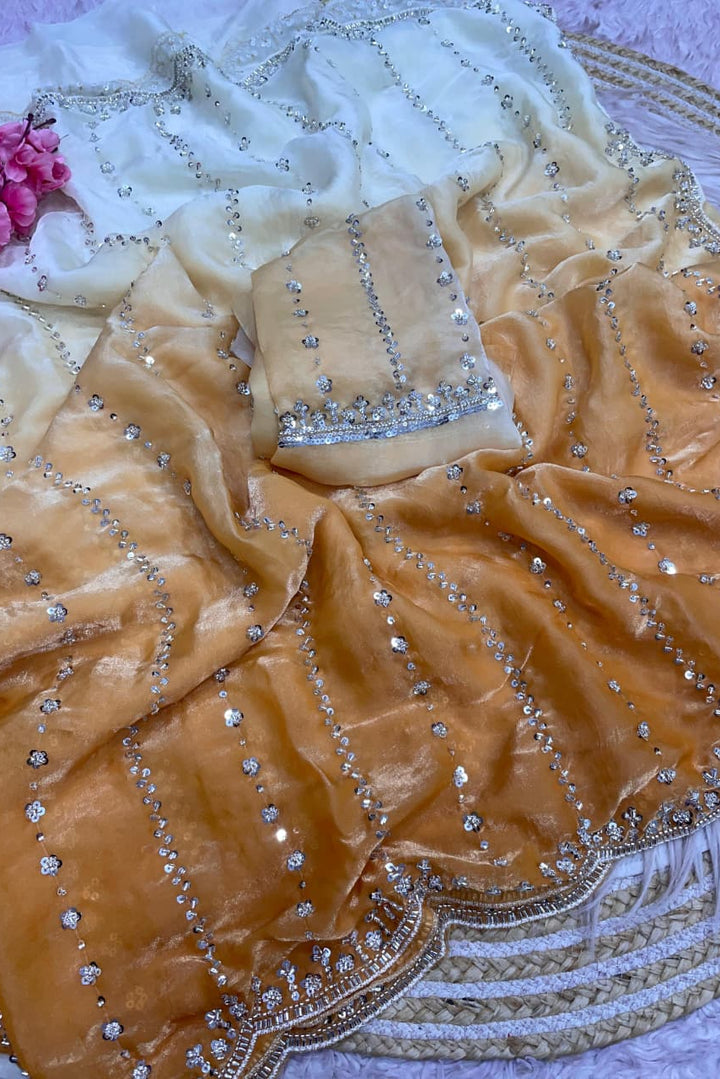 Whispering Breeze Fancy Silk Saree