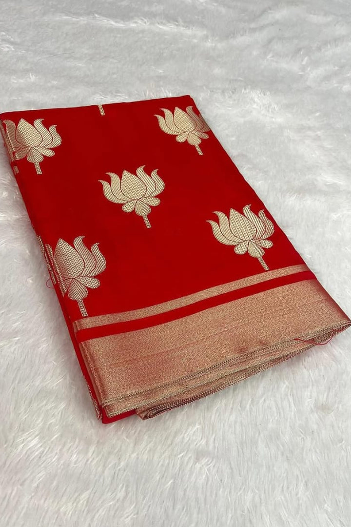 Aura Silkway Banarasi Katan Silk Saree