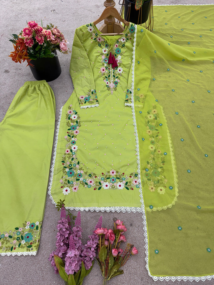 Floral Wind Georgette Kurti Set