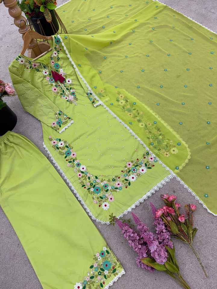 Floral Wind Georgette Kurti Set