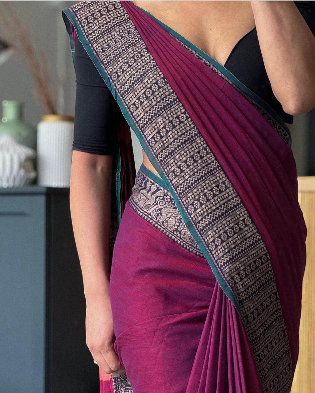 Windflower Glow Narayanpet Saree