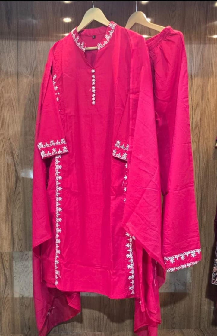 Queenly Mirage Cotton Kurti Set