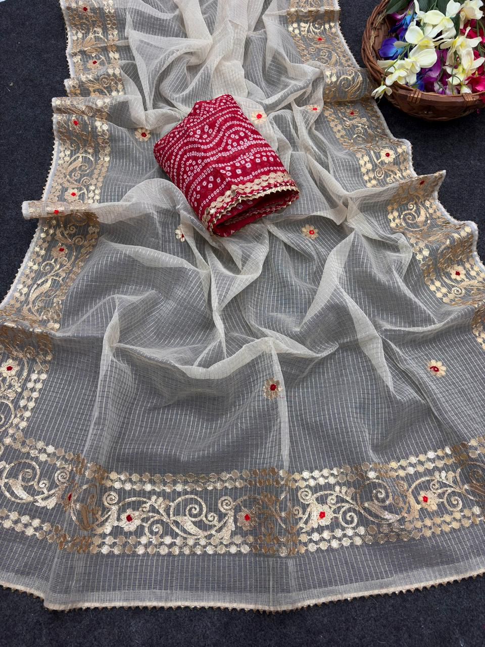 Rani Hamsa Kota Saree