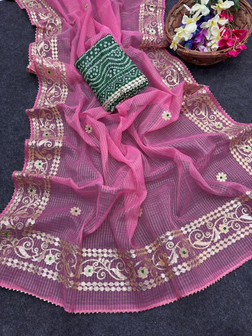 Rani Hamsa Kota Saree