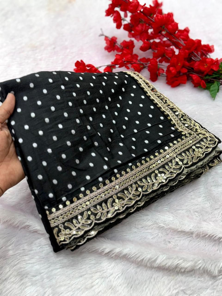 Soothing Spark Georgette Silk Saree