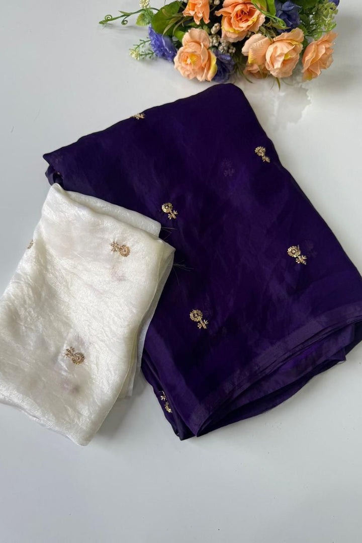 Peacebeam Satin Silk Saree