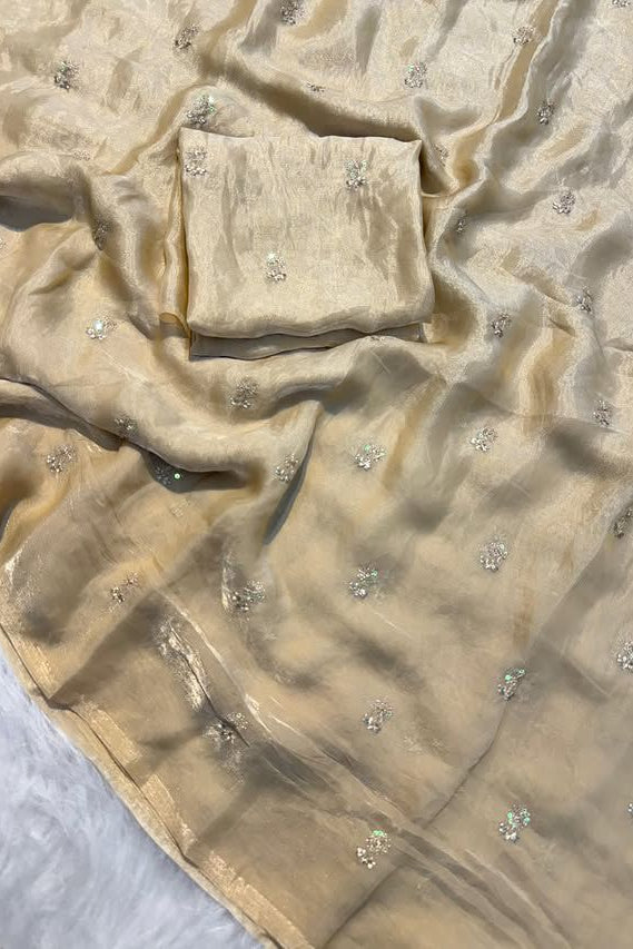 Peacebeam Satin Silk Saree