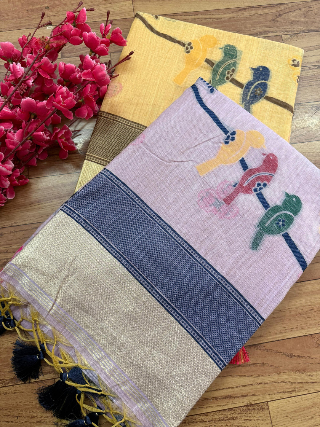 Dawn of Calm Muga Silk Saree