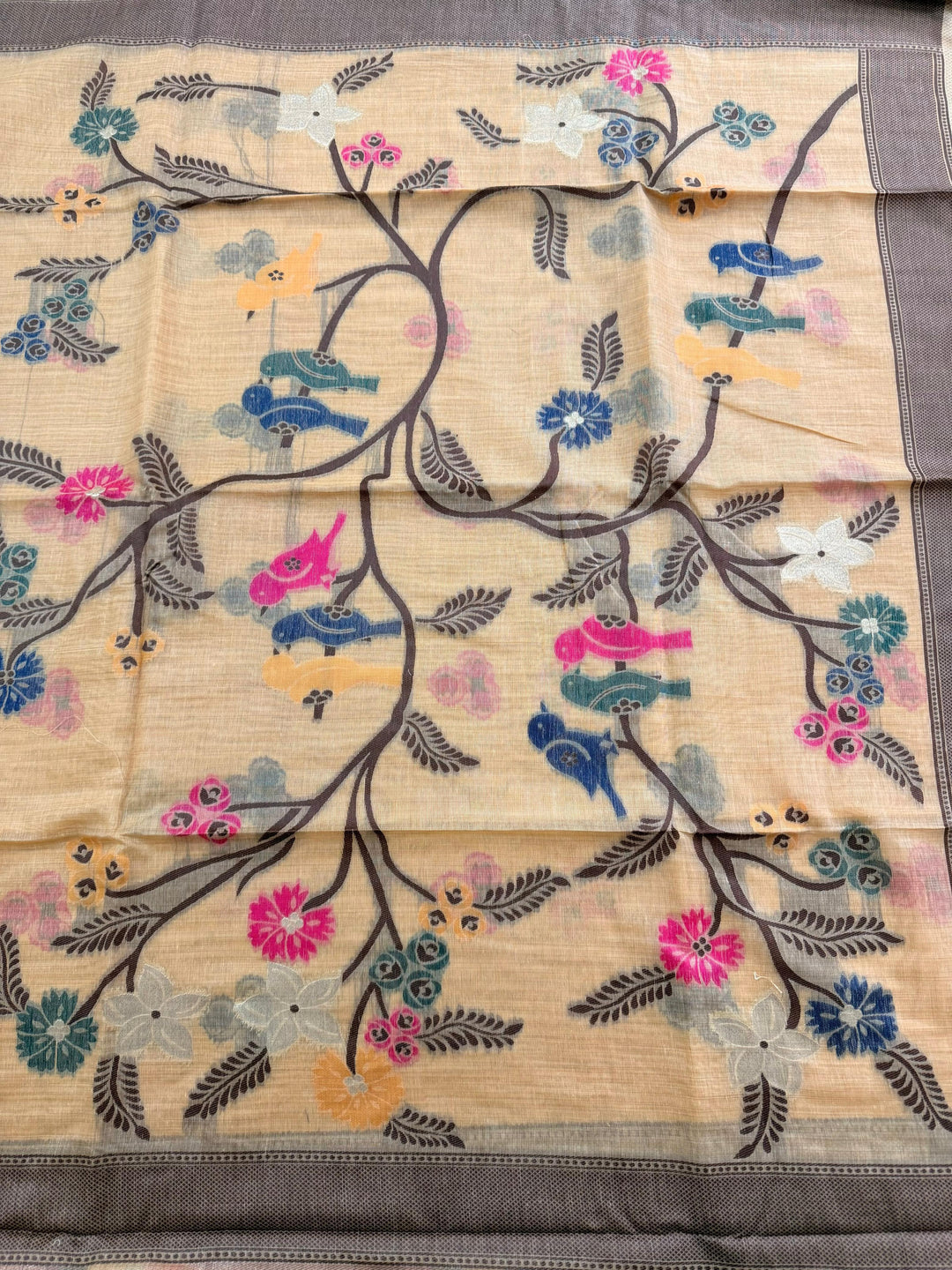 Dawn of Calm Muga Silk Saree