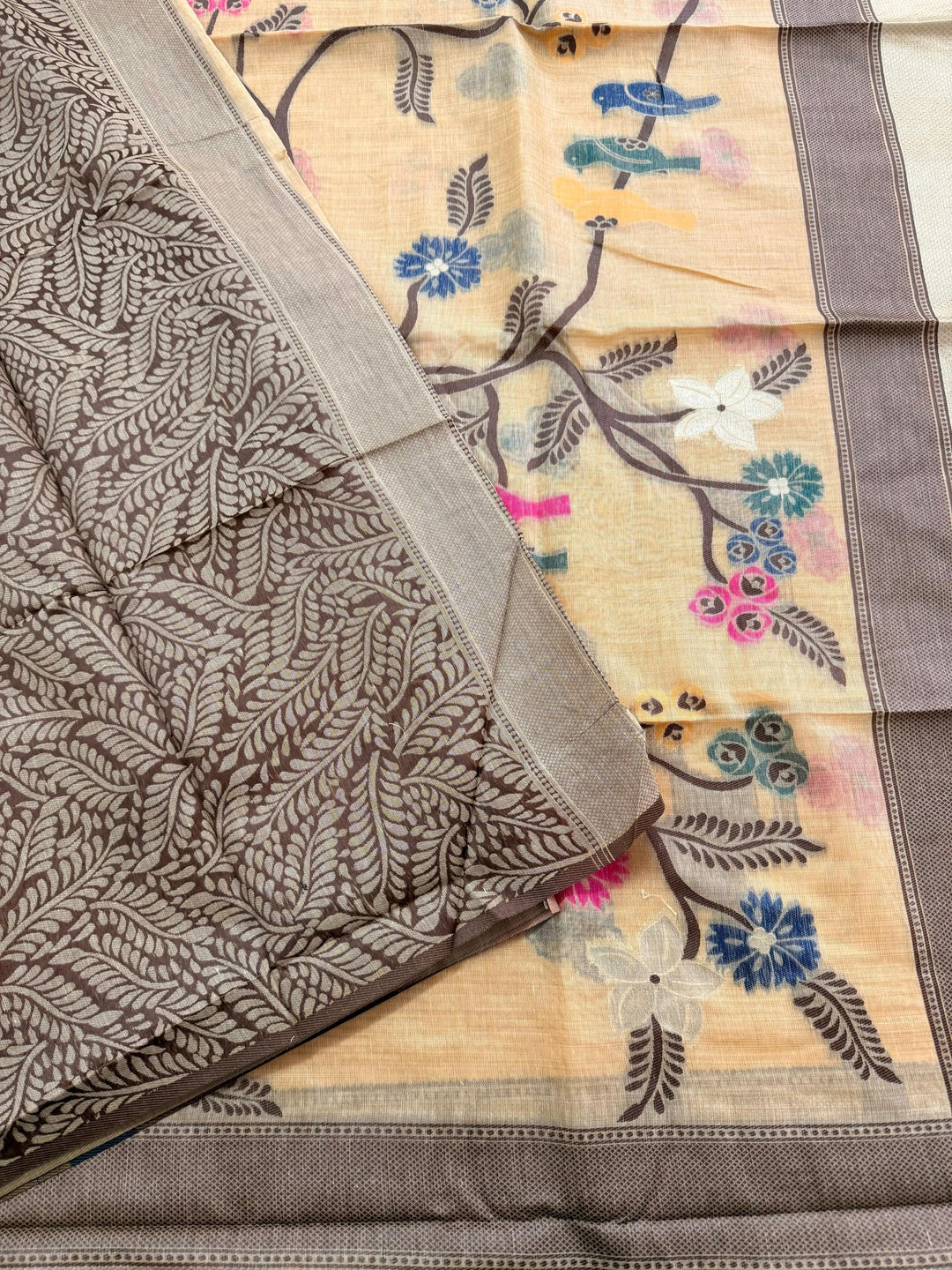 Dawn of Calm Muga Silk Saree