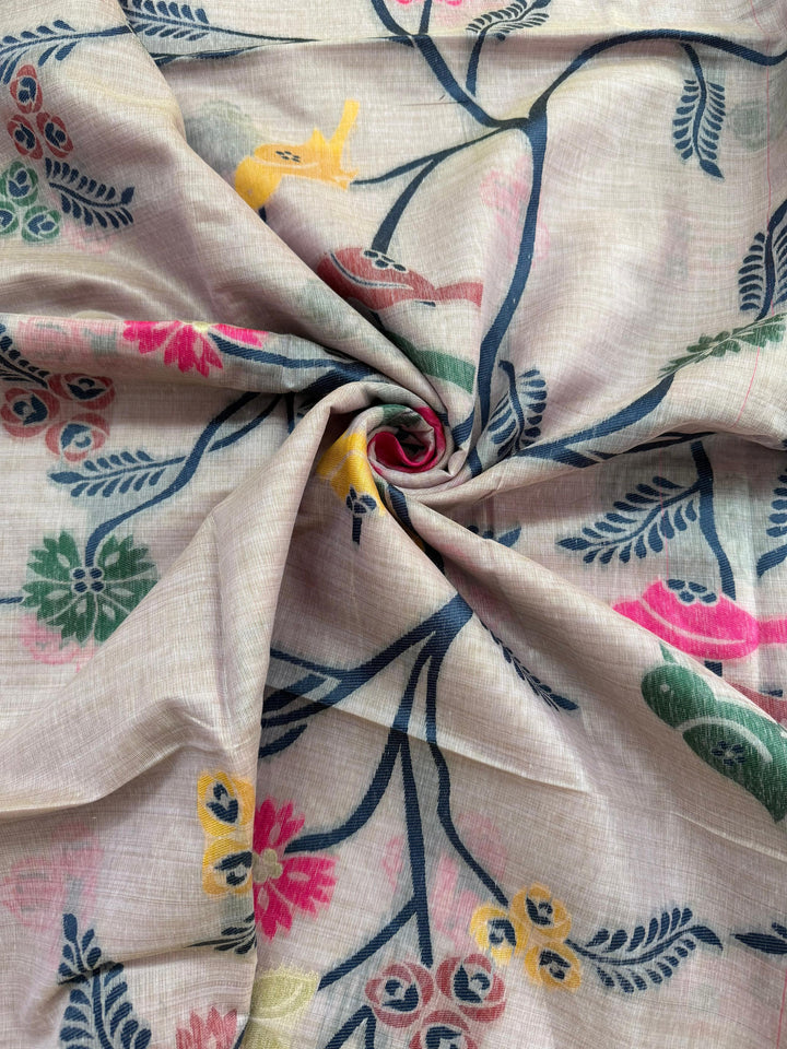 Dawn of Calm Muga Silk Saree