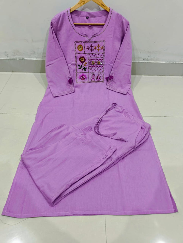 Light of Harmony Cotton Kurti Set