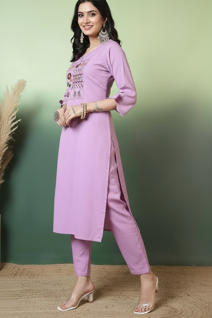 Light of Harmony Cotton Kurti Set