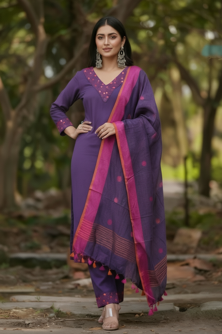 light Bliss Cotton Kurti Set