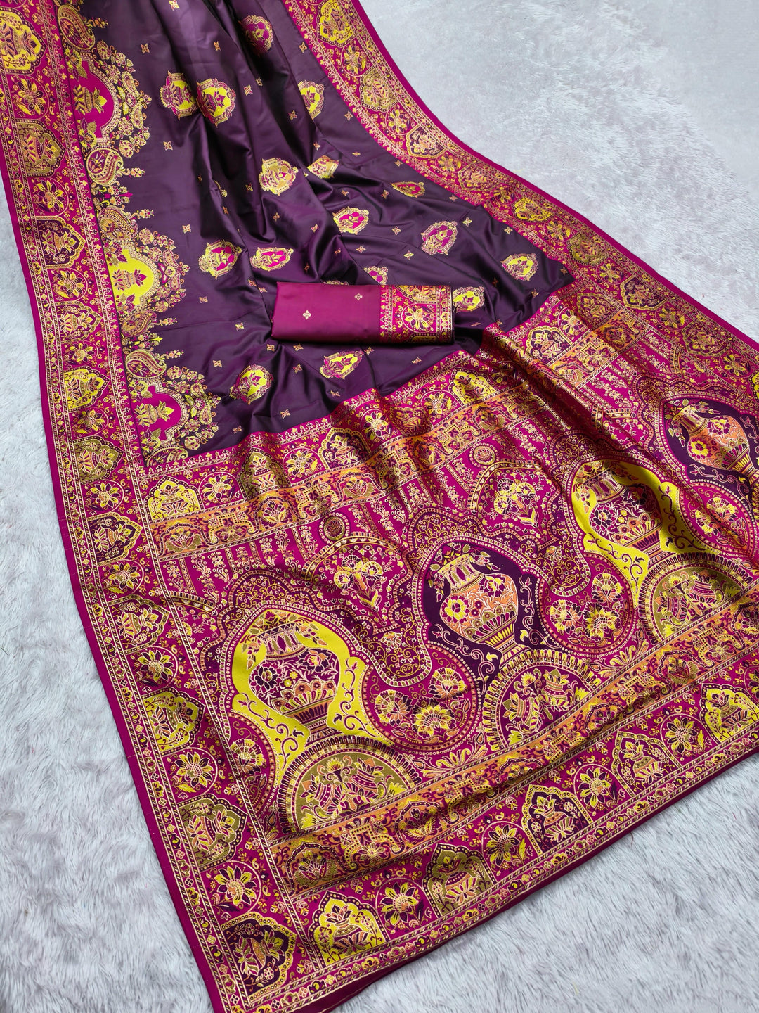 Exclusive Pashmina Paithani Silk Saree