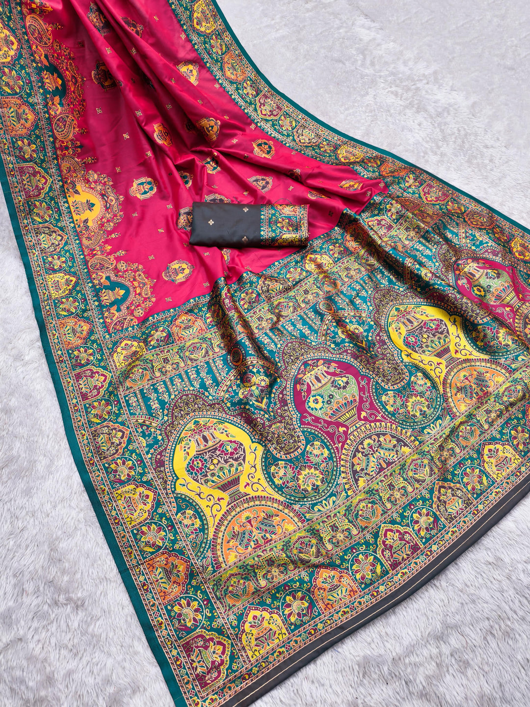 Exclusive Pashmina Paithani Silk Saree