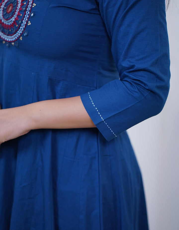 Elite Ensemble Anarkali Cotton Suit Set