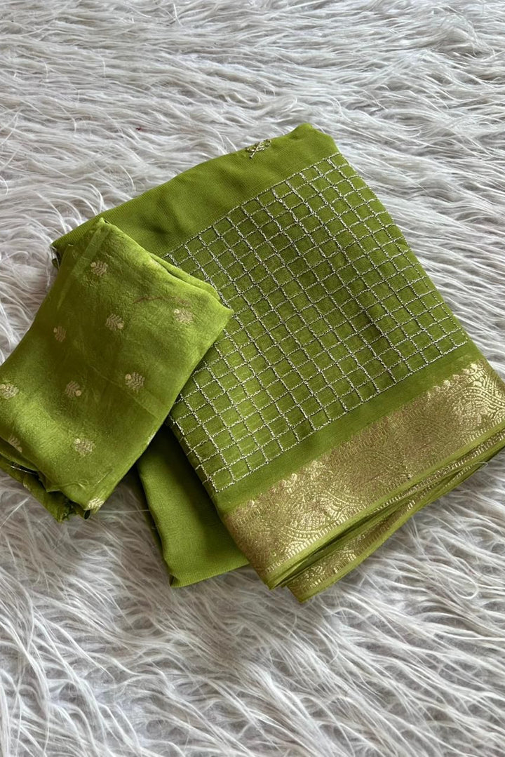 Spotlight Look Viscose Georgette Saree