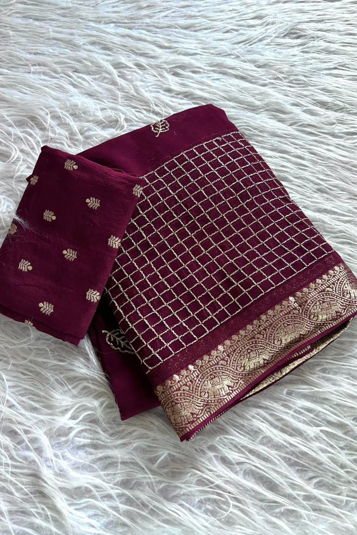 Spotlight Look Viscose Georgette Saree