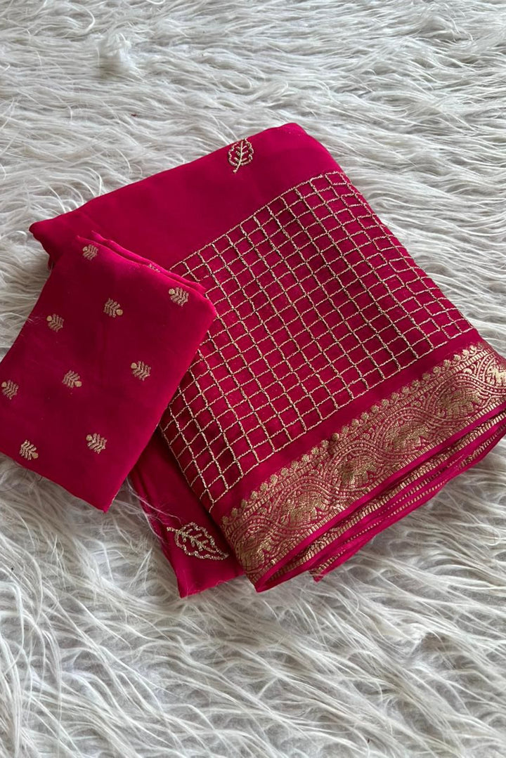 Spotlight Look Viscose Georgette Saree