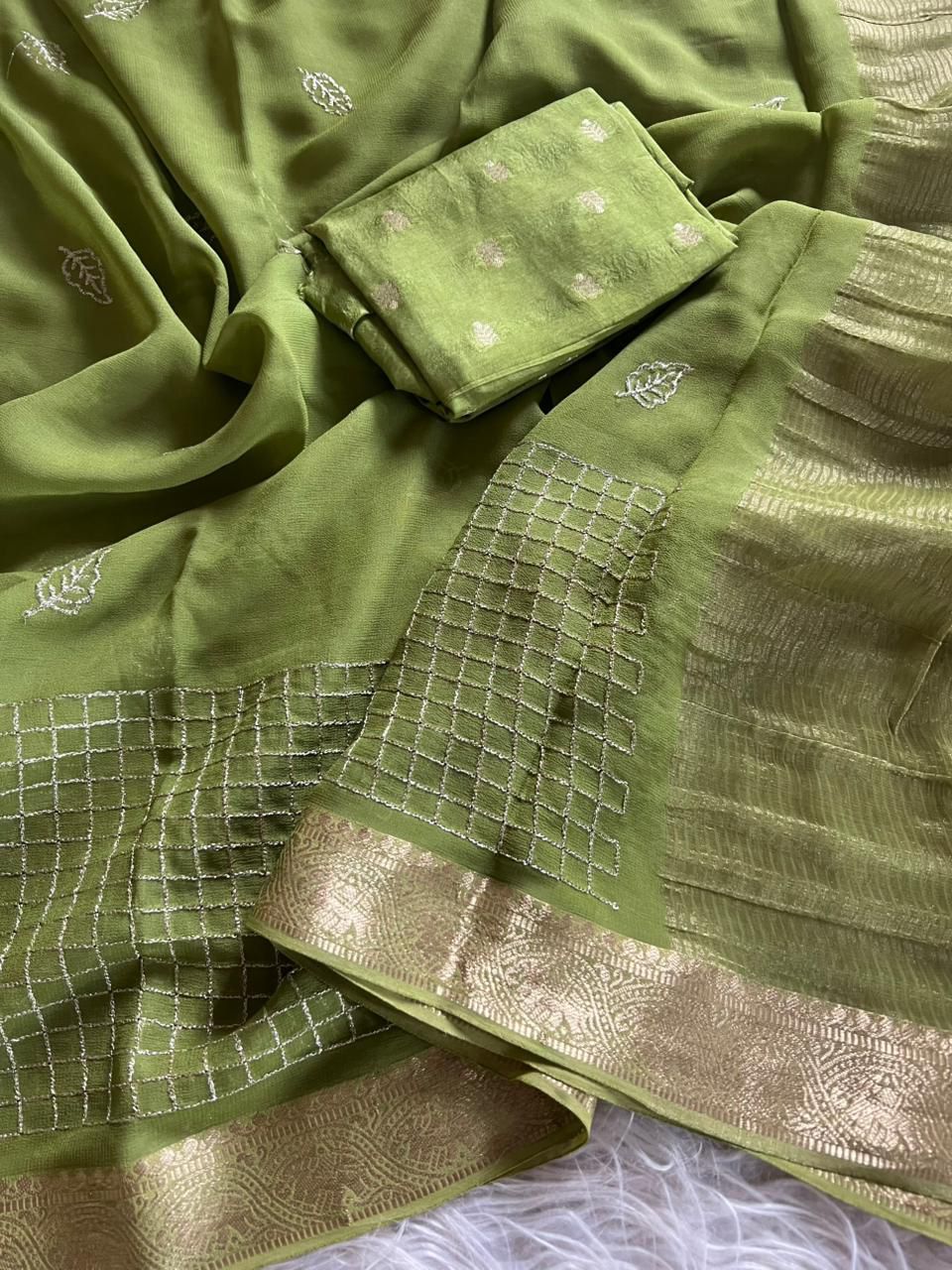 Spotlight Look Viscose Georgette Saree