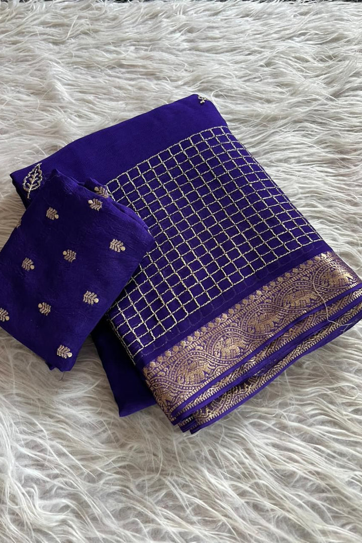 Spotlight Look Viscose Georgette Saree