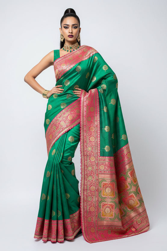 Slay the Drape Banarasi Silk Saree