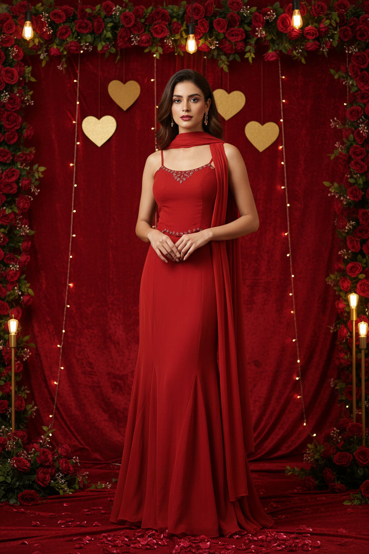 Oh! Valentine Georgette Dress