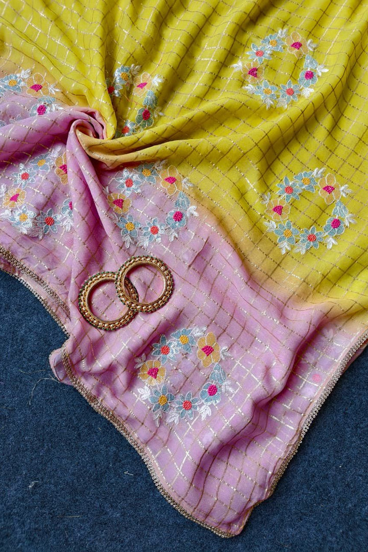 Empress Edit Georgette Silk Saree