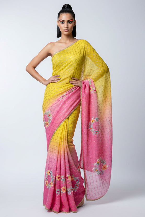 Empress Edit Georgette Silk Saree