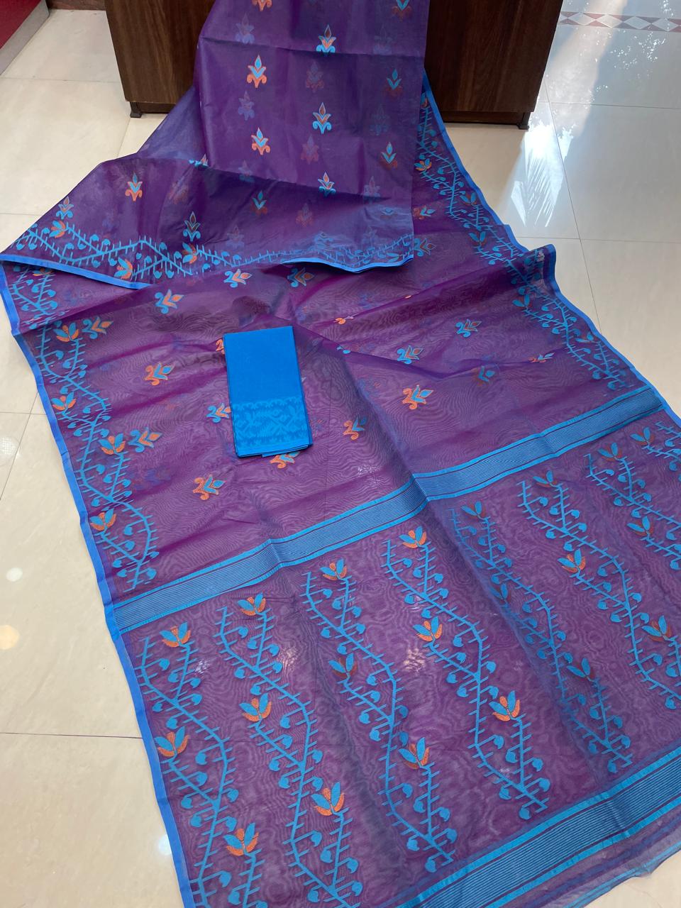 Tulir Taan Cotton Jamdani Saree