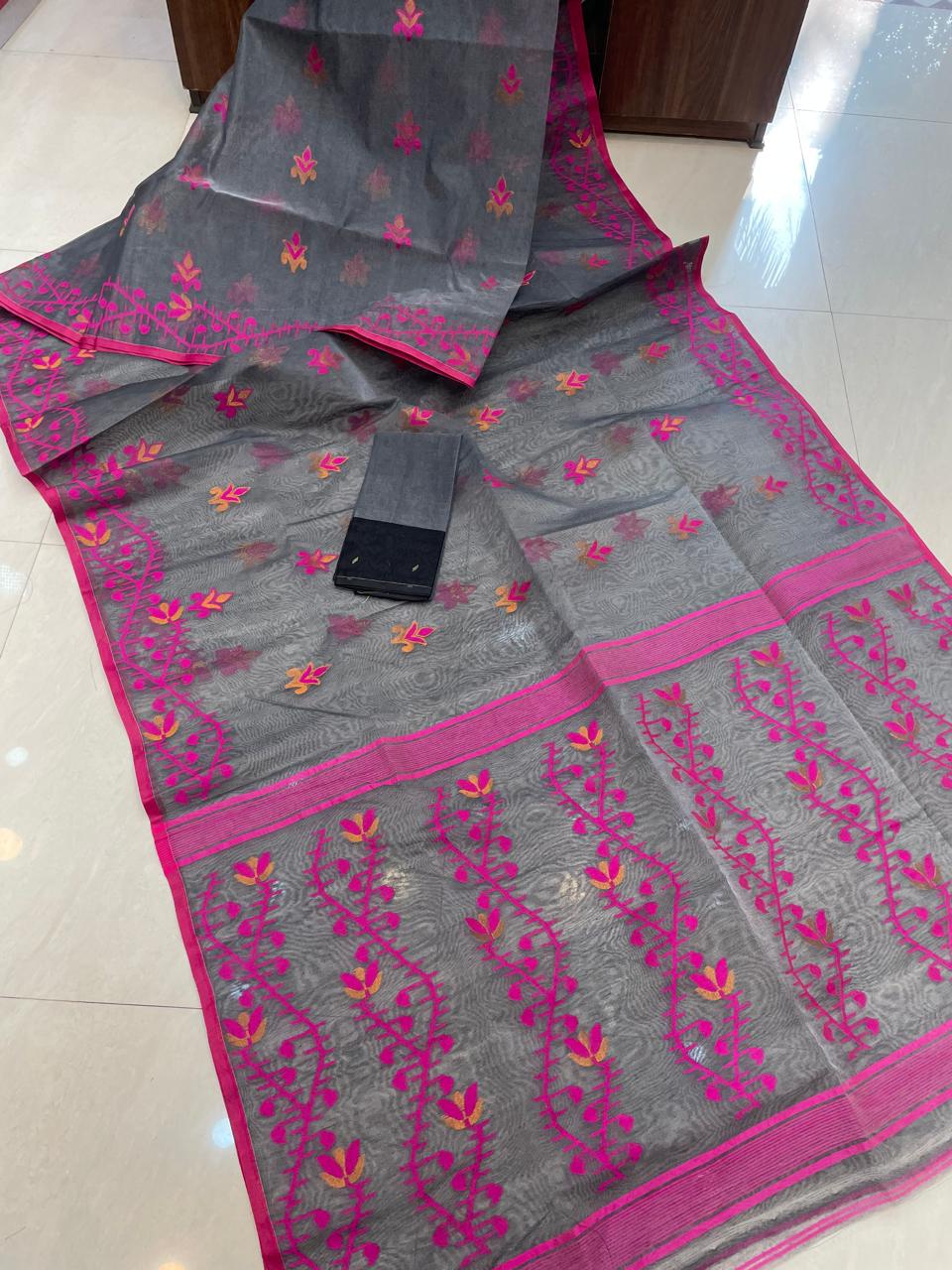 Tulir Taan Cotton Jamdani Saree