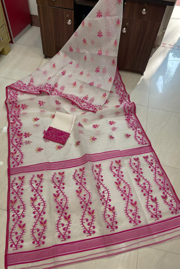 Tulir Taan Cotton Jamdani Saree