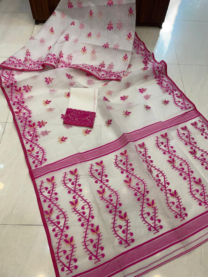 Tulir Taan Cotton Jamdani Saree