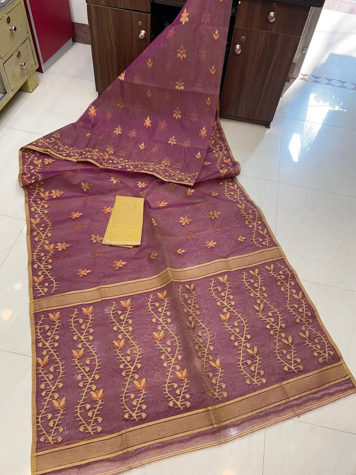 Tulir Taan Cotton Jamdani Saree