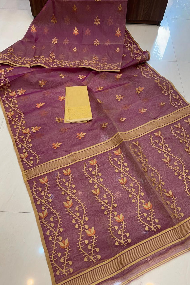Tulir Taan Cotton Jamdani Saree