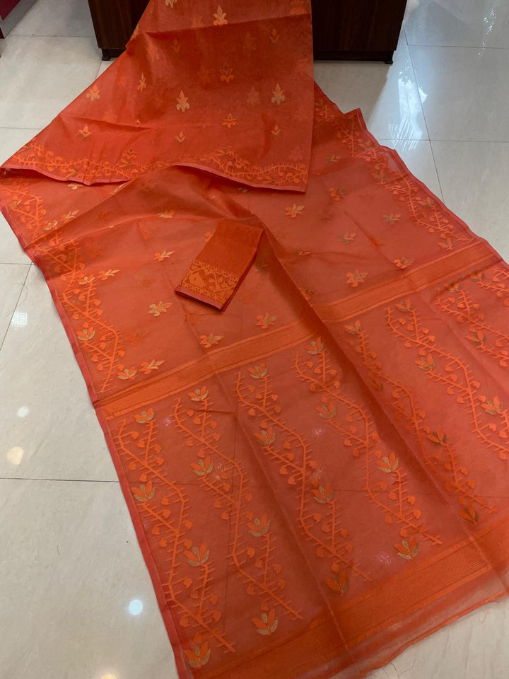 Tulir Taan Cotton Jamdani Saree