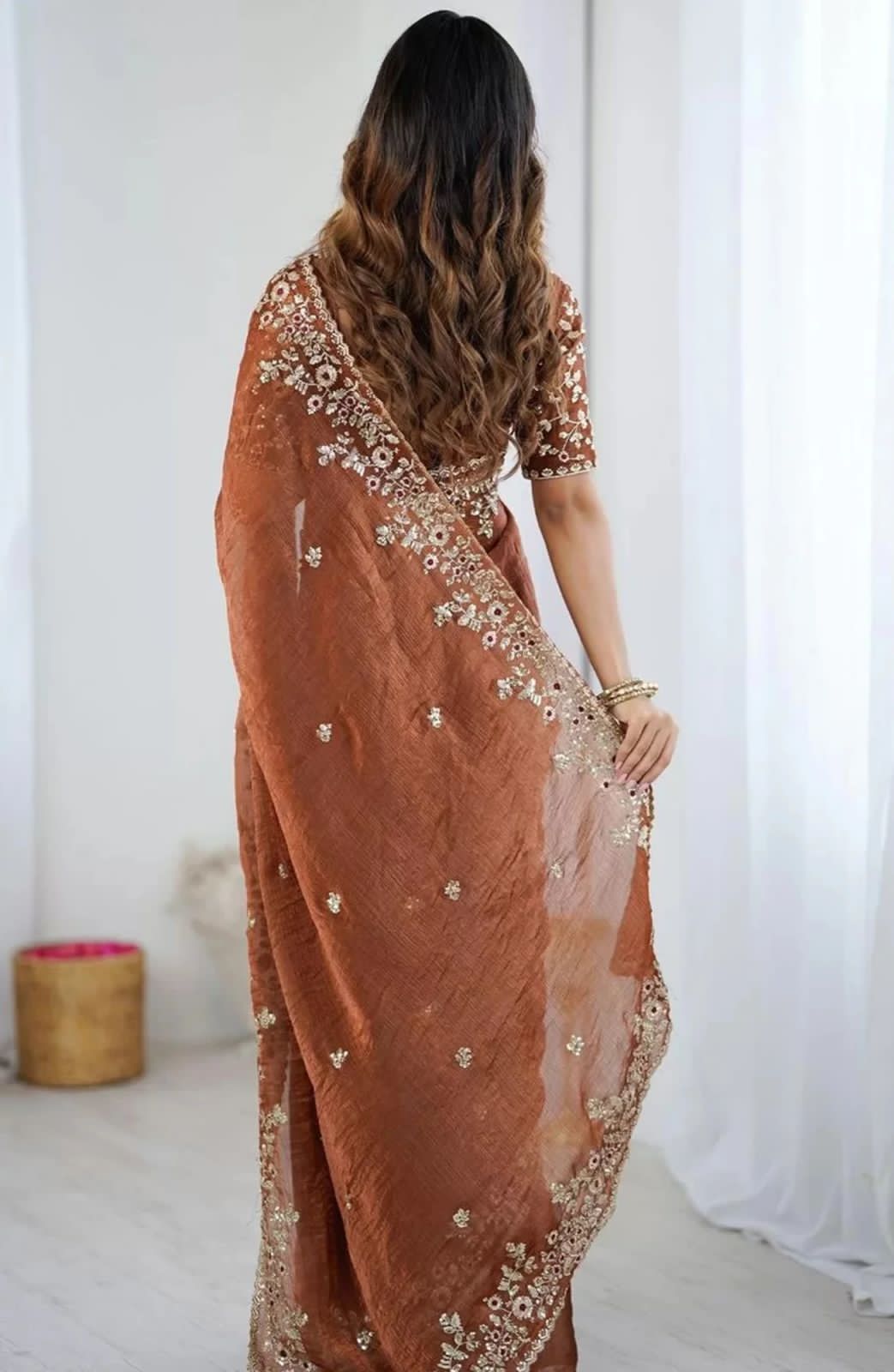 Silent Promise Partywear Chiffon Saree