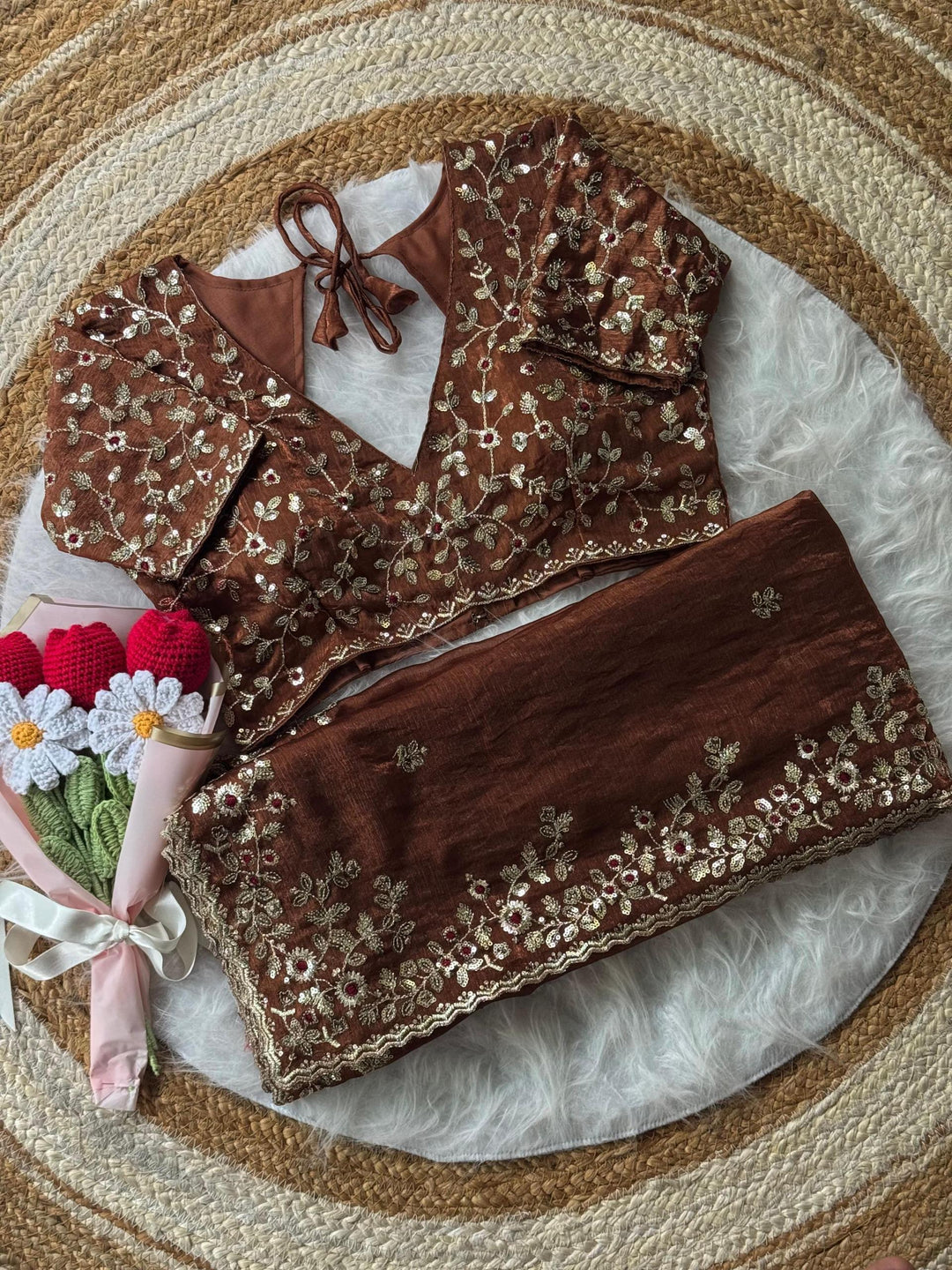 Silent Promise Partywear Chiffon Saree