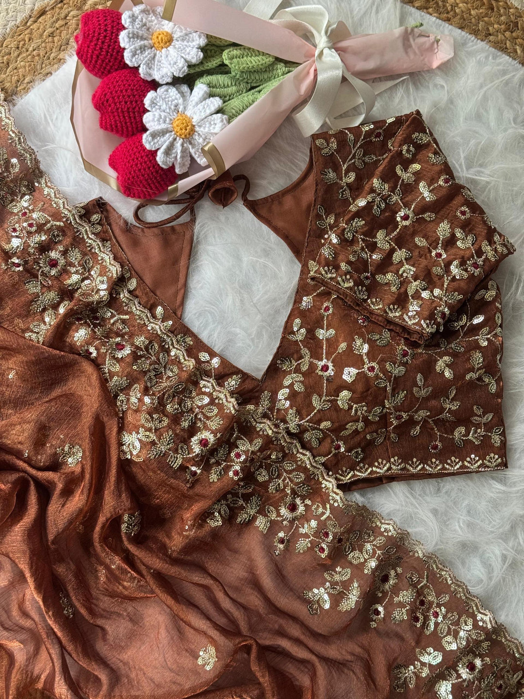 Silent Promise Partywear Chiffon Saree