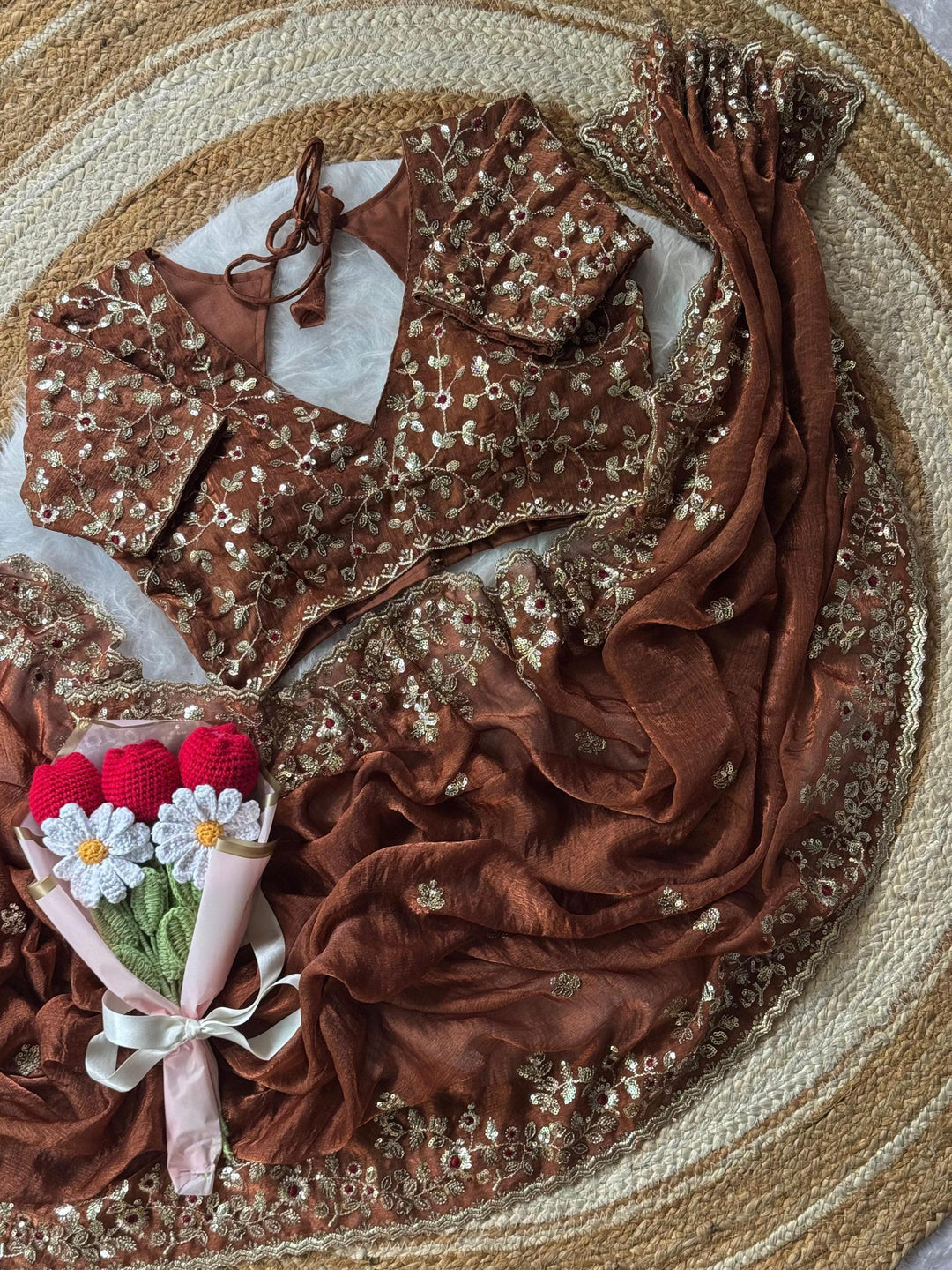 Silent Promise Partywear Chiffon Saree