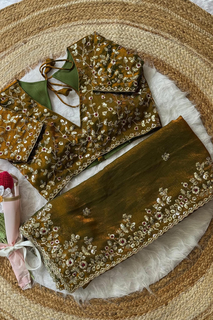 Silent Promise Partywear Chiffon Saree