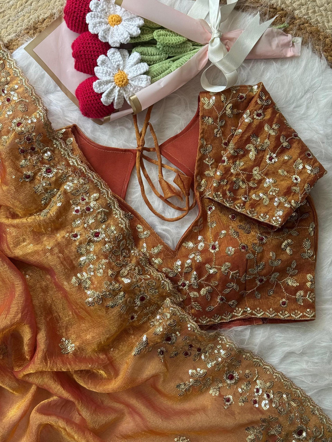 Silent Promise Partywear Chiffon Saree