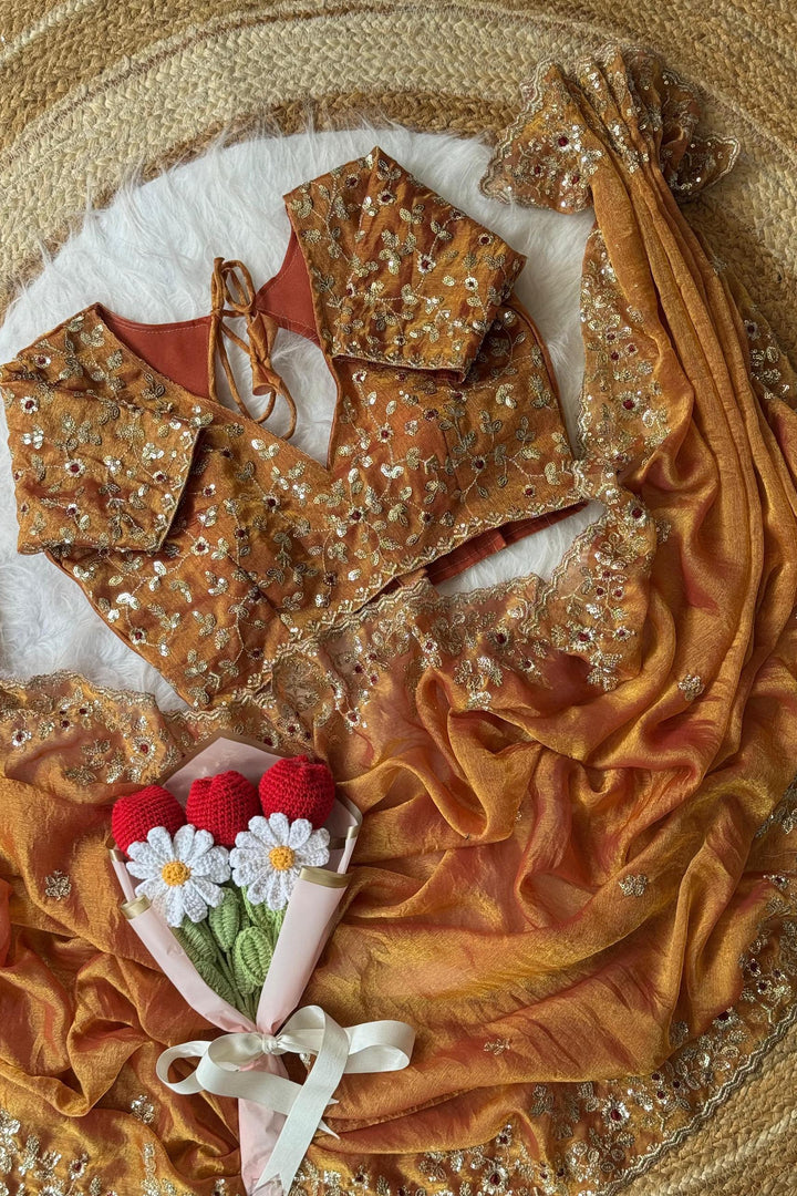 Silent Promise Partywear Chiffon Saree