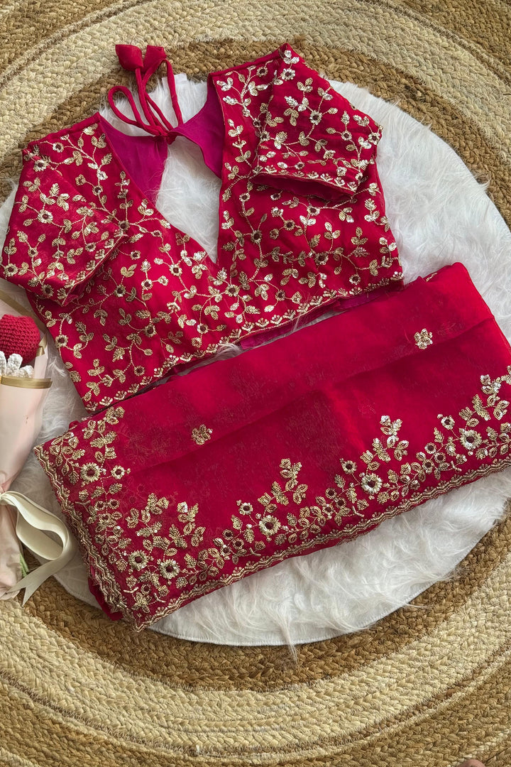 Silent Promise Partywear Chiffon Saree